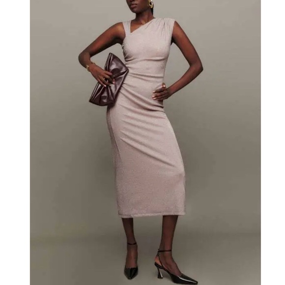 Reformation Dresses & Skirts - REFORMATION Amiah Knit Dress Pink Sparkle